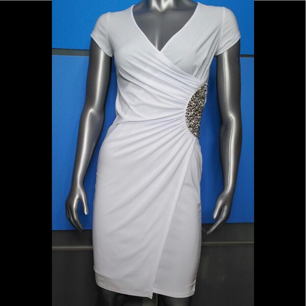 ROCKIN TOWN • Rhinestone Wrap Dress / size (M)